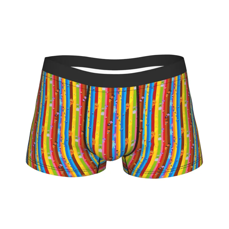 S-Sesames Streets Tango Elmo & Grover Pakaian Dalam Lelaki Seluar Pendek Seluar Dalam Lucu Boxershorts Kualiti Customs Seluar Dalam Besar