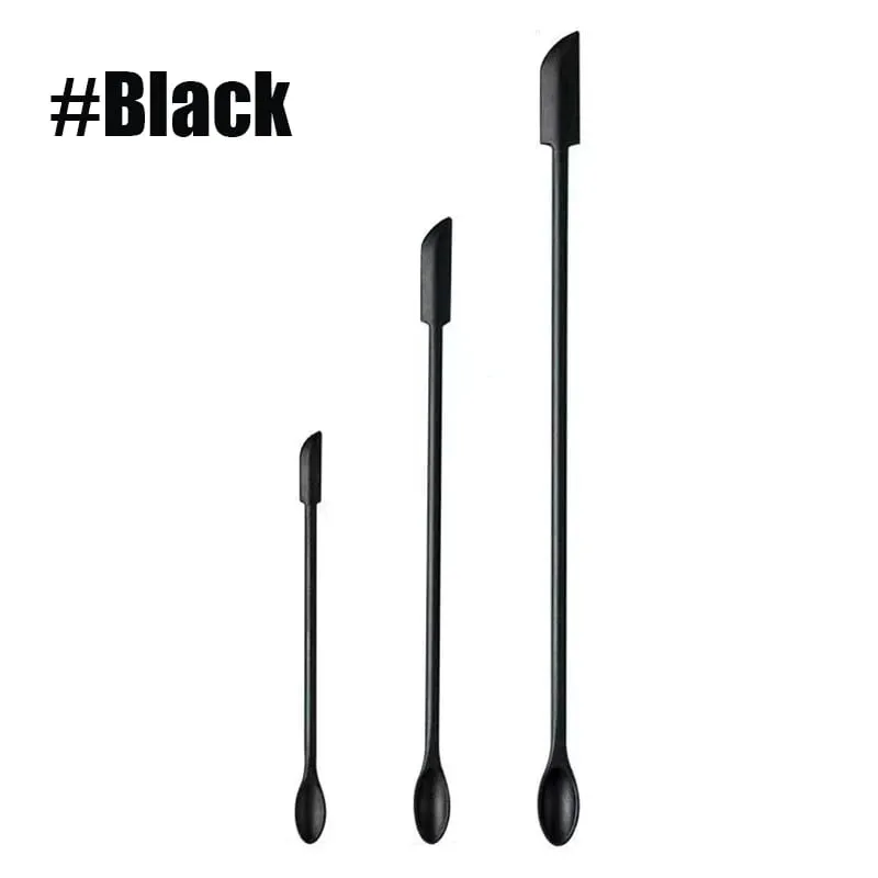 3pcs Silicone Scraper Makeup Brushes Set Mini Soft Cosmetic Digging Spoon Jam Scraping Spoons Face Mask Brush