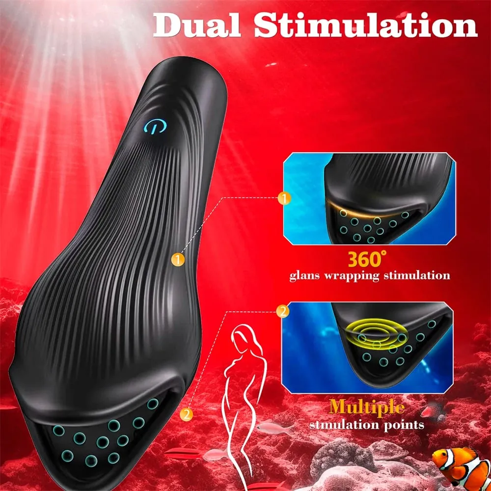 Powerful Vibrating Tongue Licking Vibrator Male Glan Massager Delay Stamina Trainer Oral Sex Climax Masturbation Sex Toy for Men — image 4
