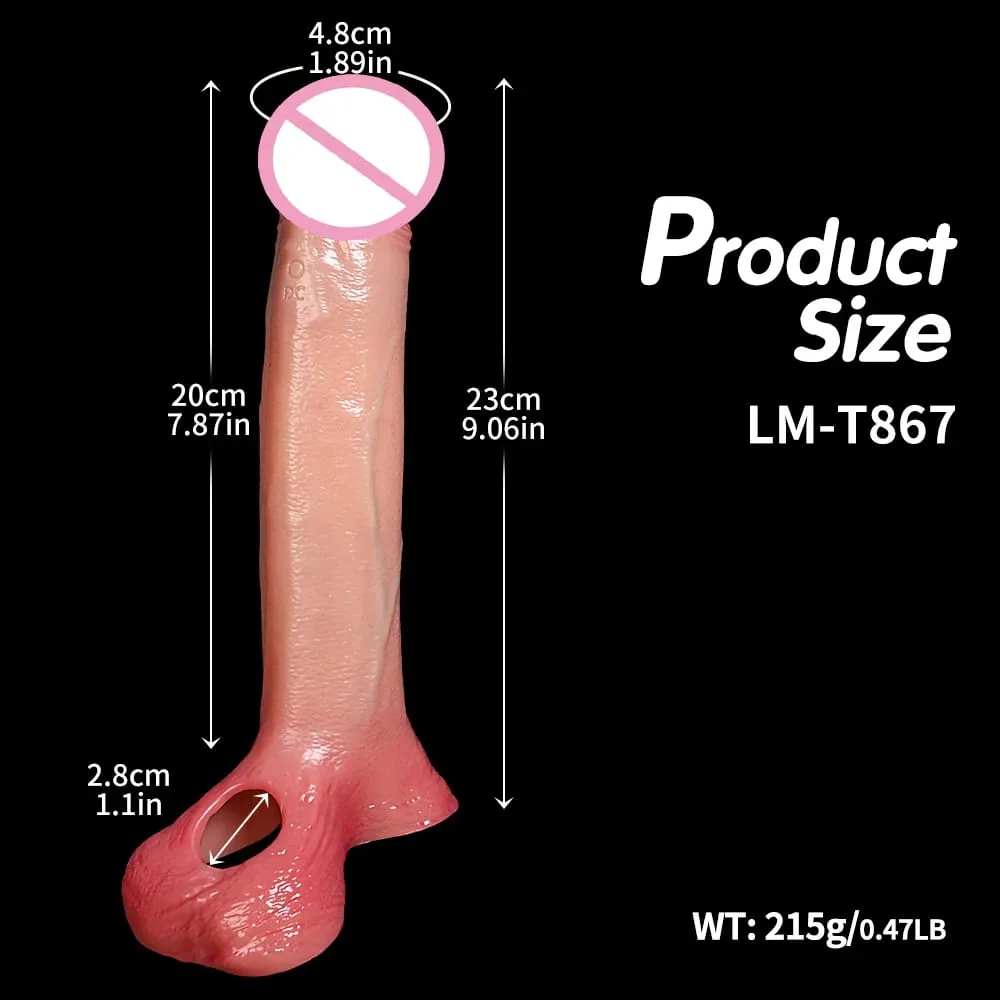 Male Realistic Remote Control Big Penis Ring Extender Cock Enlarged Stretchable Powerful Vibrator Silicone Soft & Stretchable Dick Training Stronger Delay Ejaculation Cock Ring Condom Silicone Couple Adult Sex Toys For Men Supplies 18+ — image 7