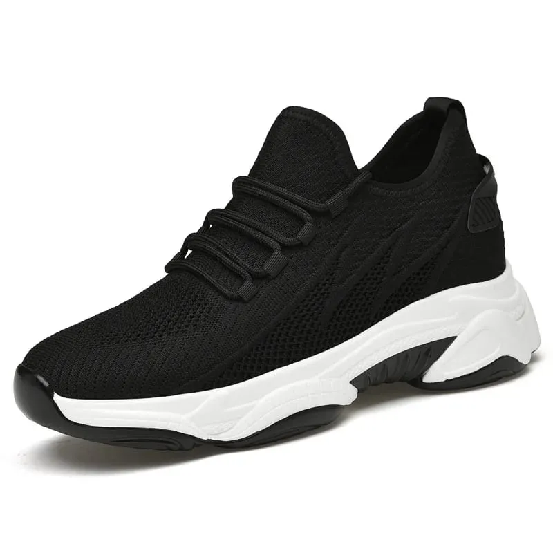 Men's Invisible Height Increasing Casual Shoes 10cm Elevator Breathable Mesh Upper Walking Shoes with Soft Bottom — image 13