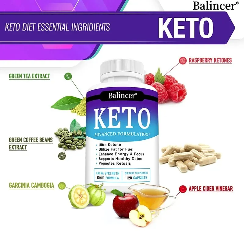 Keto Capsules Support Metabolism Body Management Burn Belly Fat Energy Boost Digestive & Immune Health for Men and Women — image 3