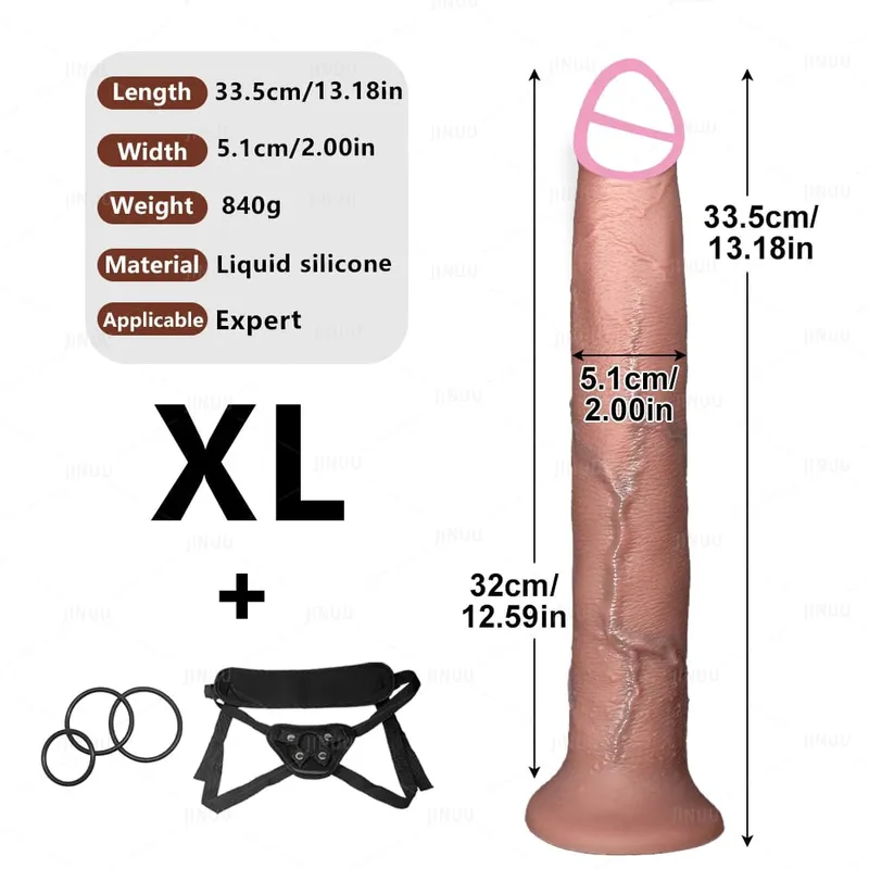 Realistic Long Dildo Anal Plug with Suction Cup Strap-on Penis Butt Plug Long Dick Sex Toys for Women men Phallus Anal Dilator — image 11