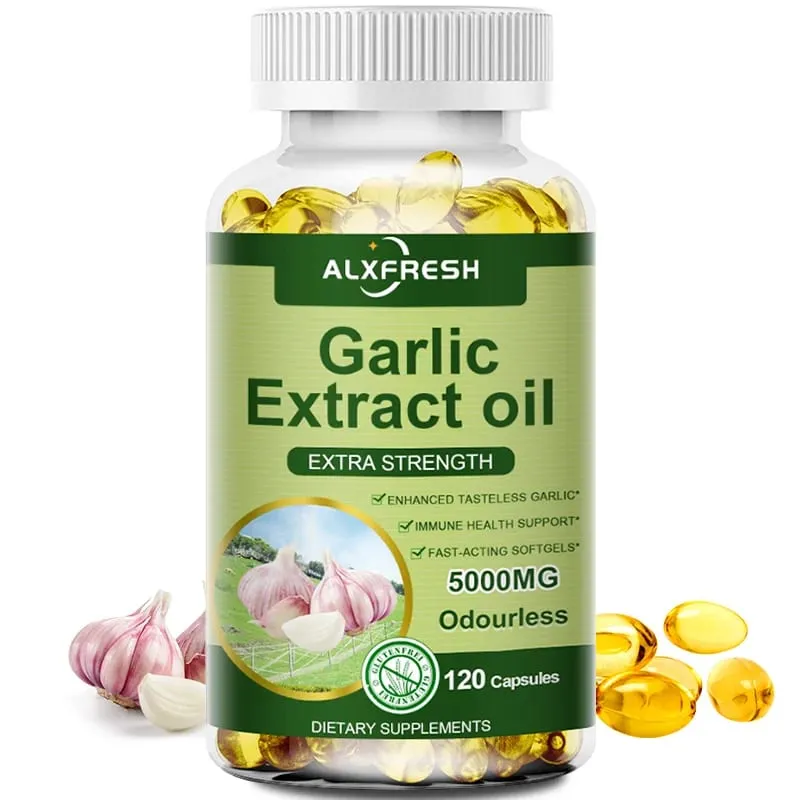 Garlic Extracts Capsules for Cardiovascular Health Improve Antioxidant Anti-inflammatory and Digestive System Enhance Immunity