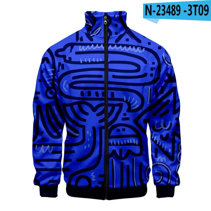 Popular Marine animals dolphin 3D Print Zipper Raglan Jacket Windbreaker Boys/Girls Comfortable Stand Collar Jackets Coats — image 30