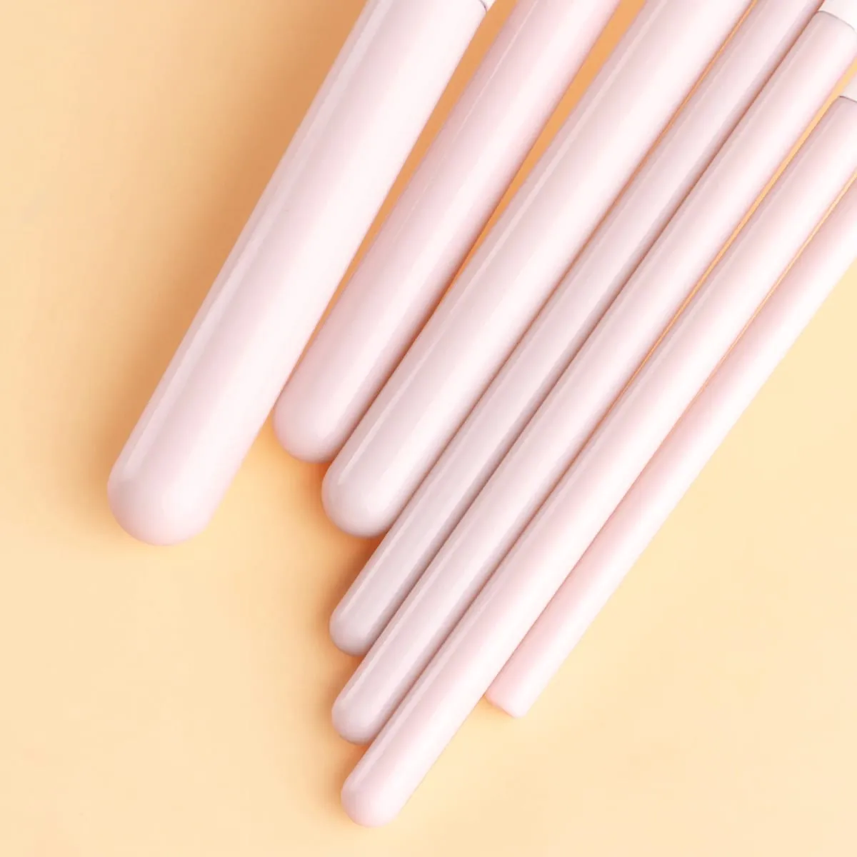 13Pcs Soft Bristle Beige Makeup Brushes with Large Round Powder Brush Detail Eyeshadow Brush Nose Shadow Brush + Storage Bag S — image 6