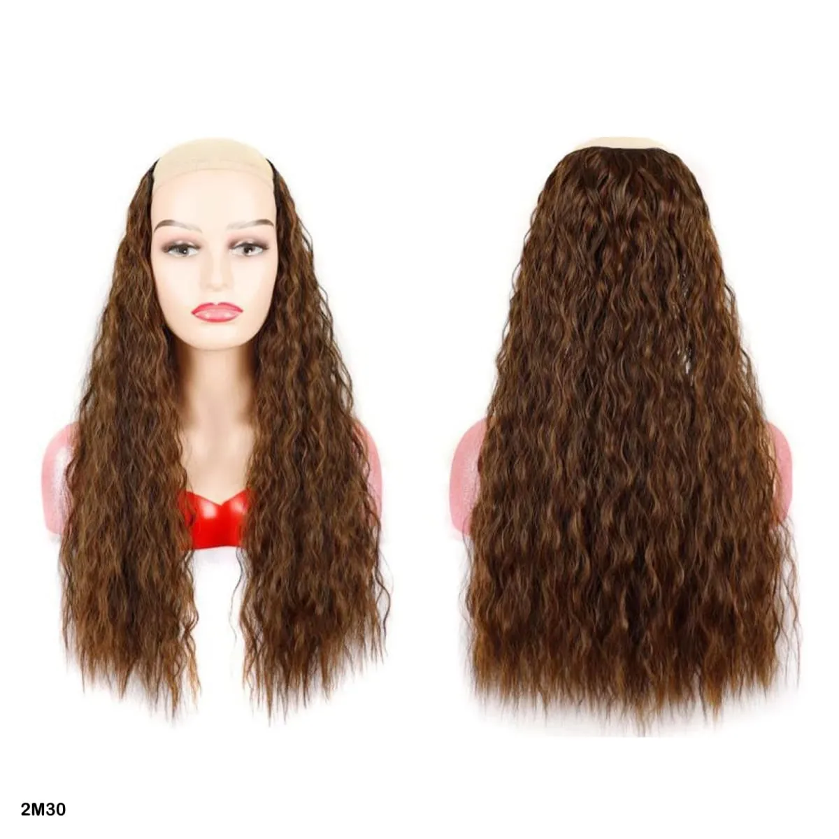 Synthetic Curly Hair Extensions Clip in One Piece 4Clips Deep Wave Long Hairpieces for Women Daily Use Party Hair Accessory — image 8
