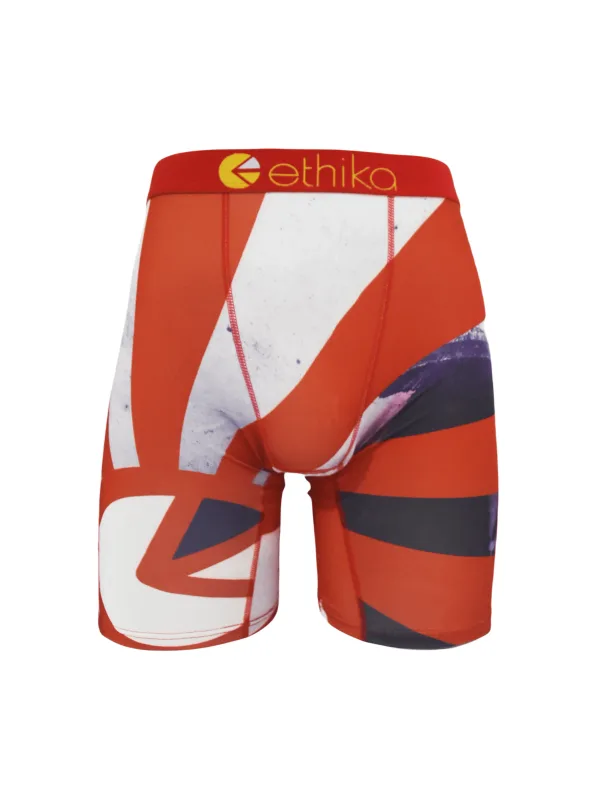 Cueca boxer masculina macia, 1 peça, roupa íntima confortável para o dia a dia, respirável, ajuste elástico, poliéster, leve