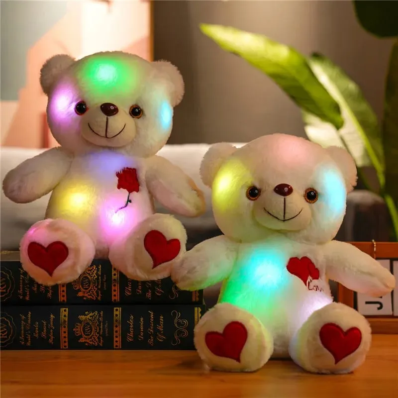 Cute Plush Light Bear Toy Tool Soft Present Birthday Gift Light LED Stuffed Animals Plush Toy Colorful Glowing Festival Gift — image 9