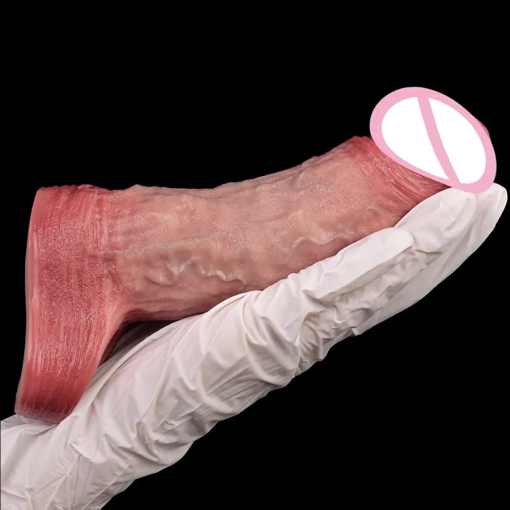 Kawalan Tanpa Wayar Dildo Berongga Realistik Silikon Lembut Lengan Zakar Kondom Lelaki Batang Penambah Kelewatan Ejakulasi Mainan Seks — image 4
