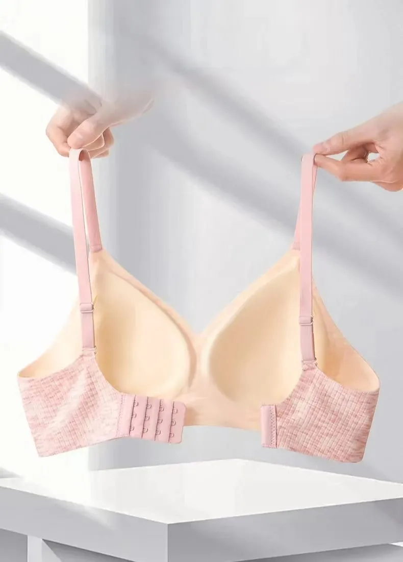Women's Non-trace Jelly Push-Up Bra Soft Support Kumportableng Anti-Sagging Lingerie na walang Underwire para sa Araw-araw W — image 4