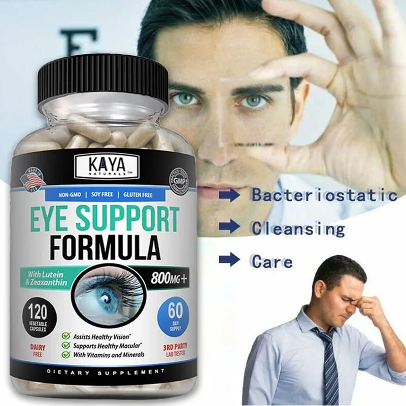 Eye Support Capsules Lutein Bilberry - Improve Vision Health Macula Healthy Macula Blue Light & Eye Fatigue Relief — image 5