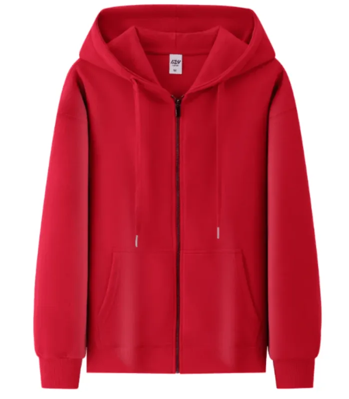Hoodie Fesyen, Hoodie, Jaket Zip Tersuai, Cardigan, Logo Bercetak, Logo Bersulam, Pakaian Kapas Tulen Lelaki dan Wanita