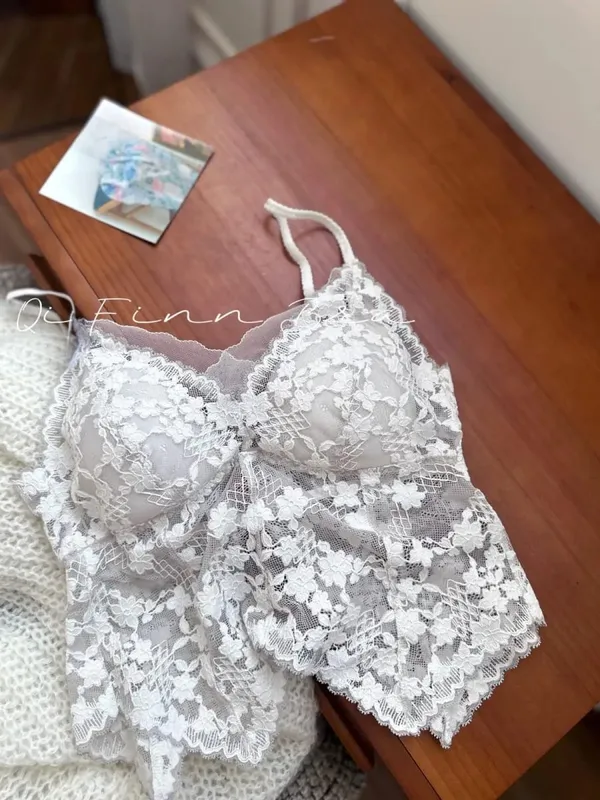Sexy French Lace Halter Bra for Summer Wireless Crinkle Free Bralette for Small Bust Beautiful Back Lingerie Set S-XL MOYISU BC — image 13