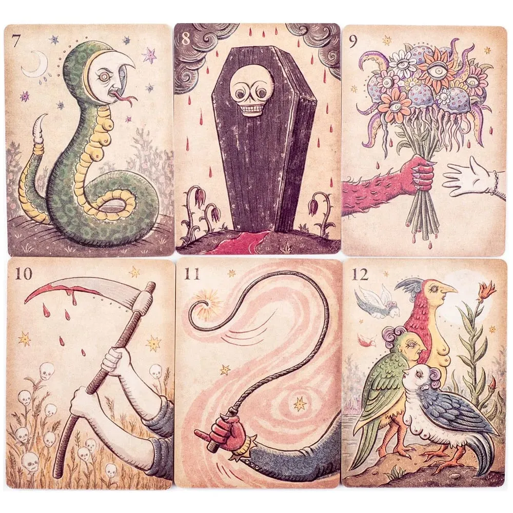 Lenormand della luna tarô baralho 36 peças adivinhação destino tarô cartas oracle festa entretenimento cartas de jogo de tabuleiro 7.3*10.2cm — image 5