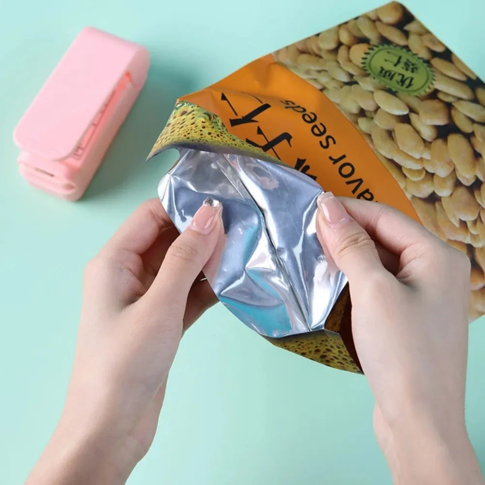 Mini Hea Bag Seal Machine Package Sealer Bags Thermal Plastic Food Bag — image 5