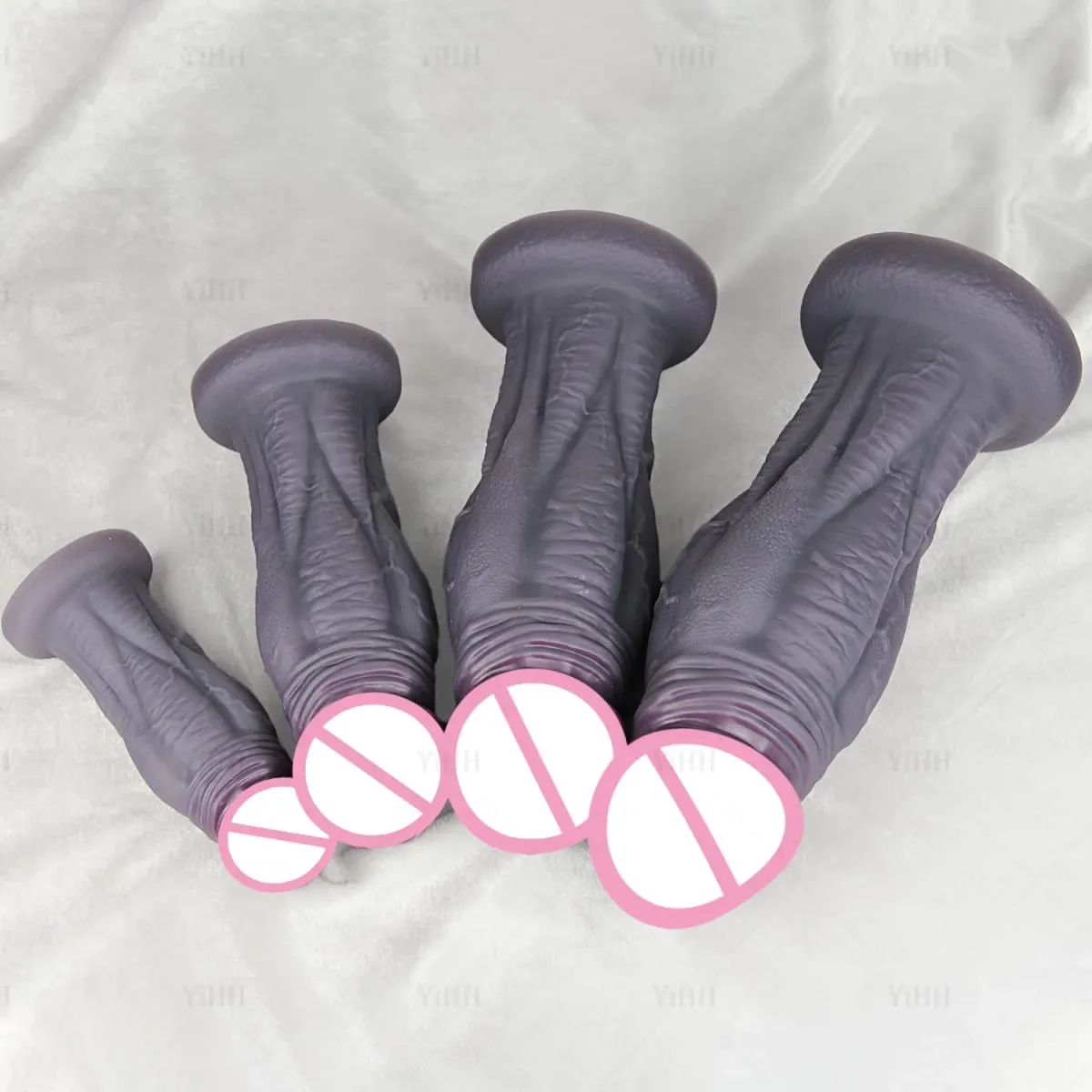 Huge Anal Dildo Buttplug Silicone Anal Plug Masturbator With 4 Sizes Big Dick Prostate Massager G-spot Stimulation Sex Toys 18+ — image 6