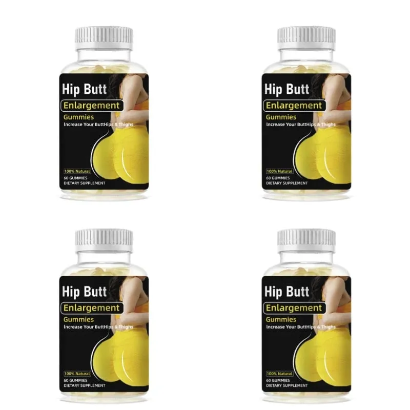 Hip Butt Enlargement Gummies for Buttocks Hips and Thighs Adults Glute Curve Support Gummies for Women Peach Flavor 60 Count — image 8