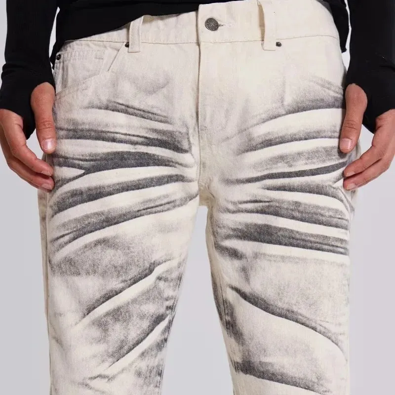 Y2K Retro Distressed Flare Jeans Women High Waist Vintage Washed Denim Bell Bottom Pants Harajuku Streetwear Casual Trousers — image 5