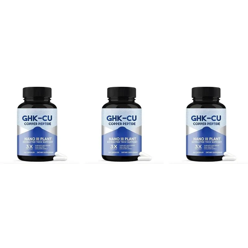 GHK-Cu Copper Peptide Capsules for Skin Repair Support Collagen Metabolism Support and Antioxidant Protection - 120 Capsules — image 9