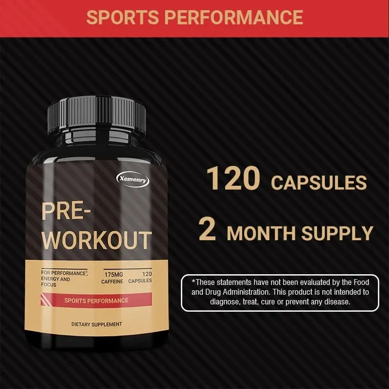 Pre-Workout Supplement - Muscle Building Endurance Support Heart Health Circulation — image 6