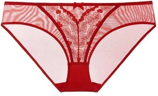 Red Party Lingerie Set for Women Ultra-Thin Minimizer Bra Large Bust D-Cup Look Smaller Plus Size Curvy Sexy Lace Underwear XXXL — image 12