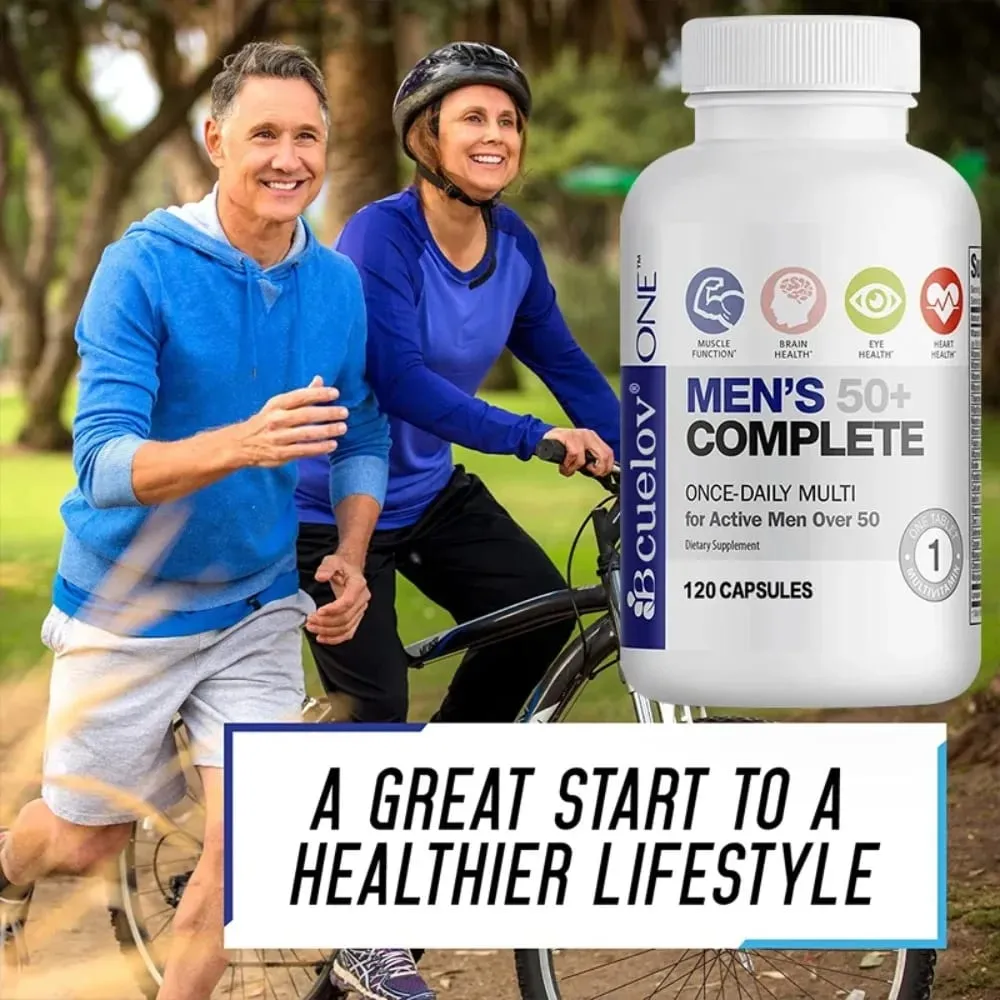 Men's Multivitamin for 50+ - High Potency Formula for Brain Eye & Heart Health for Brain Eye & Heart Health 120 Capsules — image 4