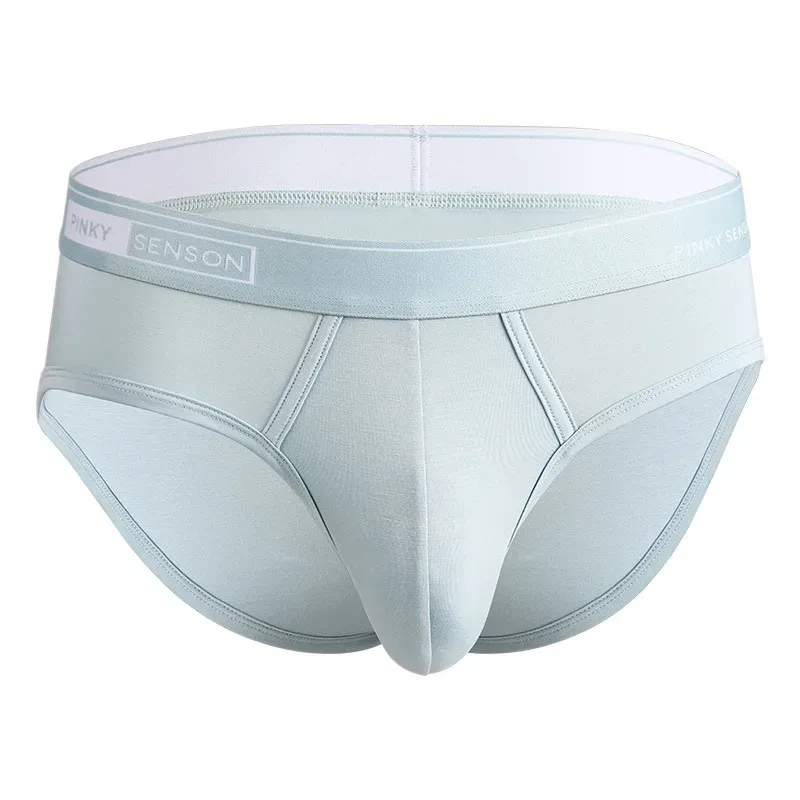 Large Size New Sexy And Breathable Modal Men's Triangle Pants Solid Color Mid Waist Underpants For Youth Briefs For Men — image 5