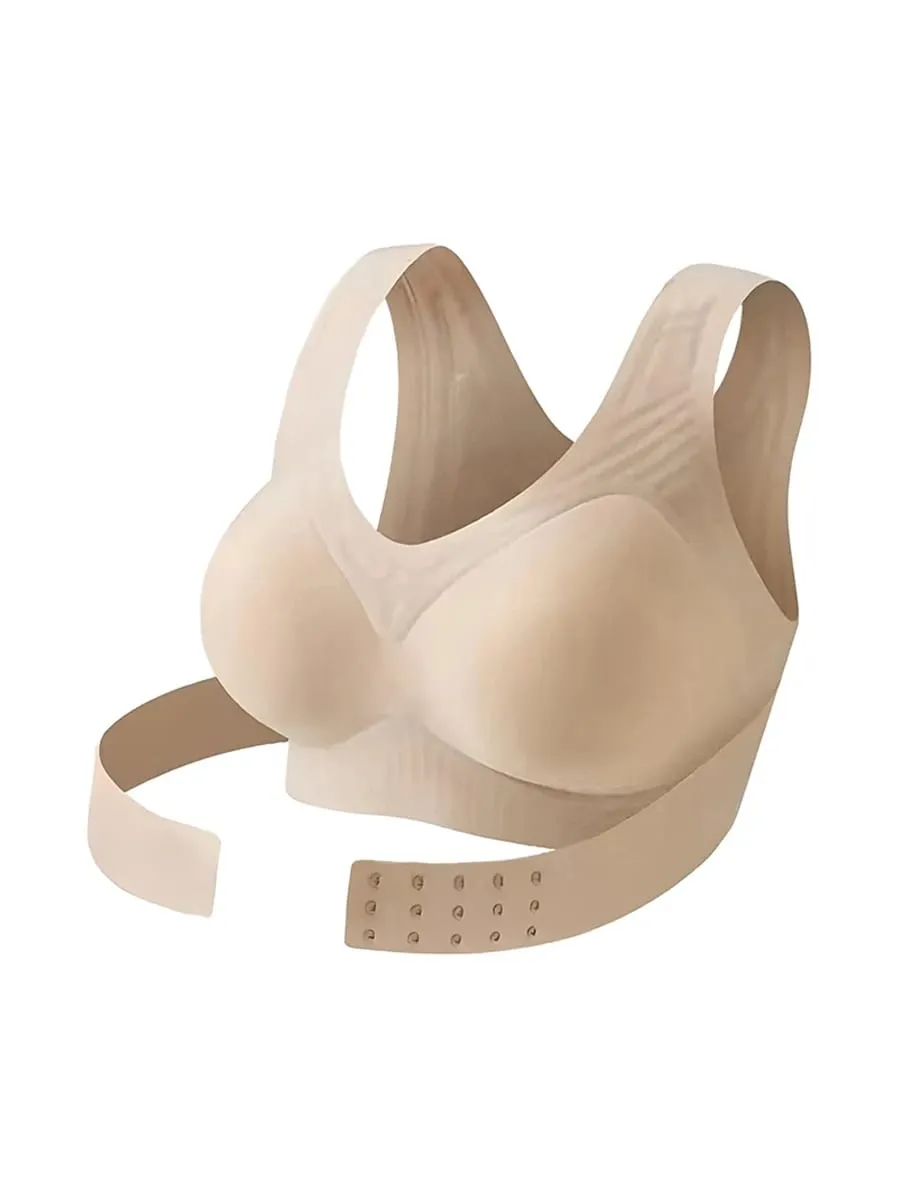 Posture Support Bra Women Front Closure Cross Back Wireless Posture Bras Full Coverage Support Push Up Bralettes Posture Support — image 8