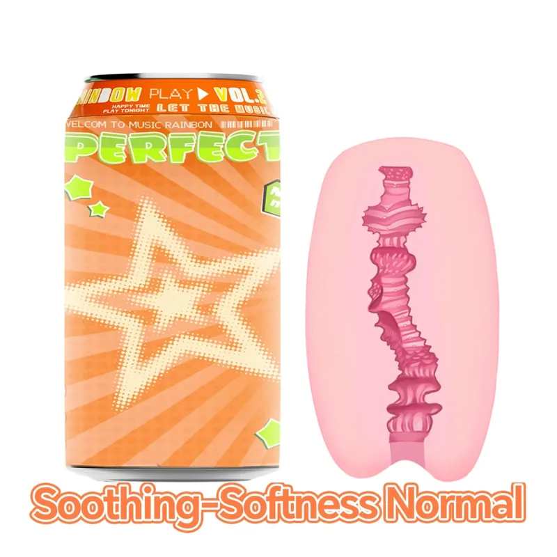 YUU Sex Toys Masculino Escondido Enlatado Copo Masturbação VER.2 Soft STPE Bolso Artificial Buceta Masturbadores para Homens Onahole 7 Cores