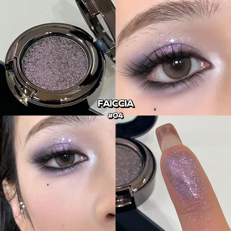 Chameleon Smoky Green Eyeshadow Palette High Gloss Easy-To-Apply Sparkling Purple Pearlescent Eye Shadow Brightening Makeup — image 4