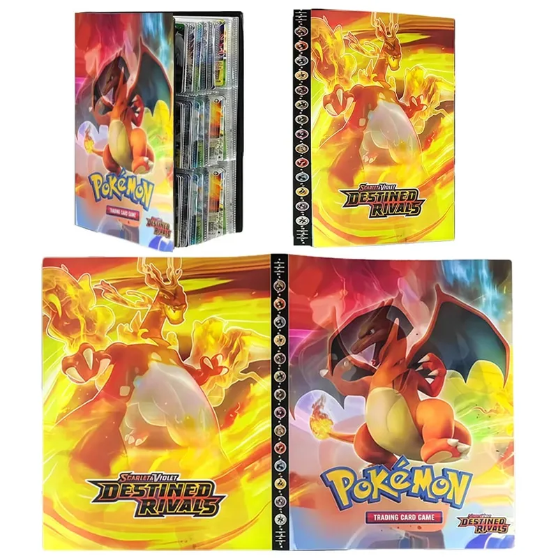 240/540PCS Pok é mon Cards Album Book Pokemon Game Charizard Card Album VMAX GX EX Holder Collection Binder Folder Kids Toy Gift — image 18