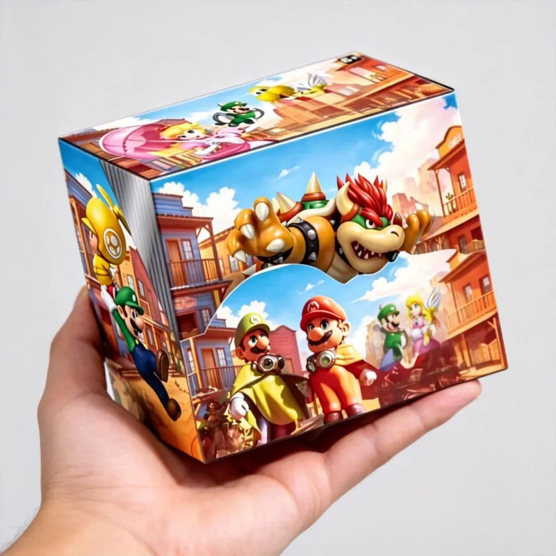 New 36pcs Mario Bros Game Cards Super Mario Trading Card Collection Action Figure English Booster Pack Battle Toy Gift — image 5