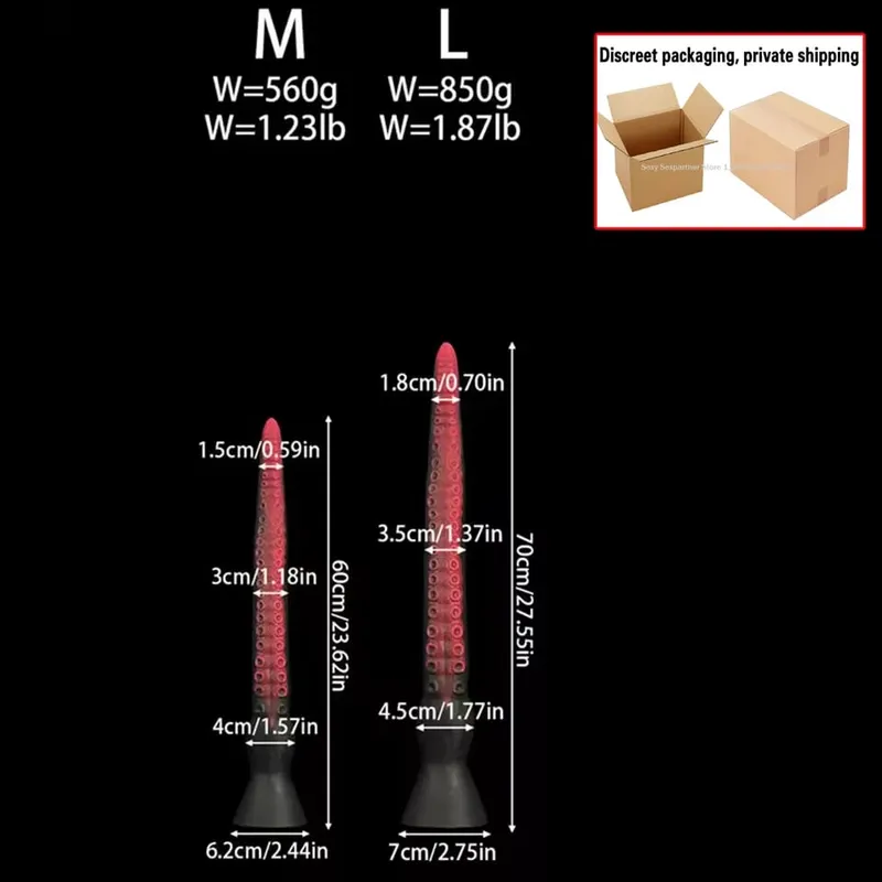 50-100cm Super Long Anal Whip Octopus Anal Plug Silicone Suction Cup Bdsm Buttplug Dilatdor Anal Xxl Sex Toys Women Men Sex Sho — image 13