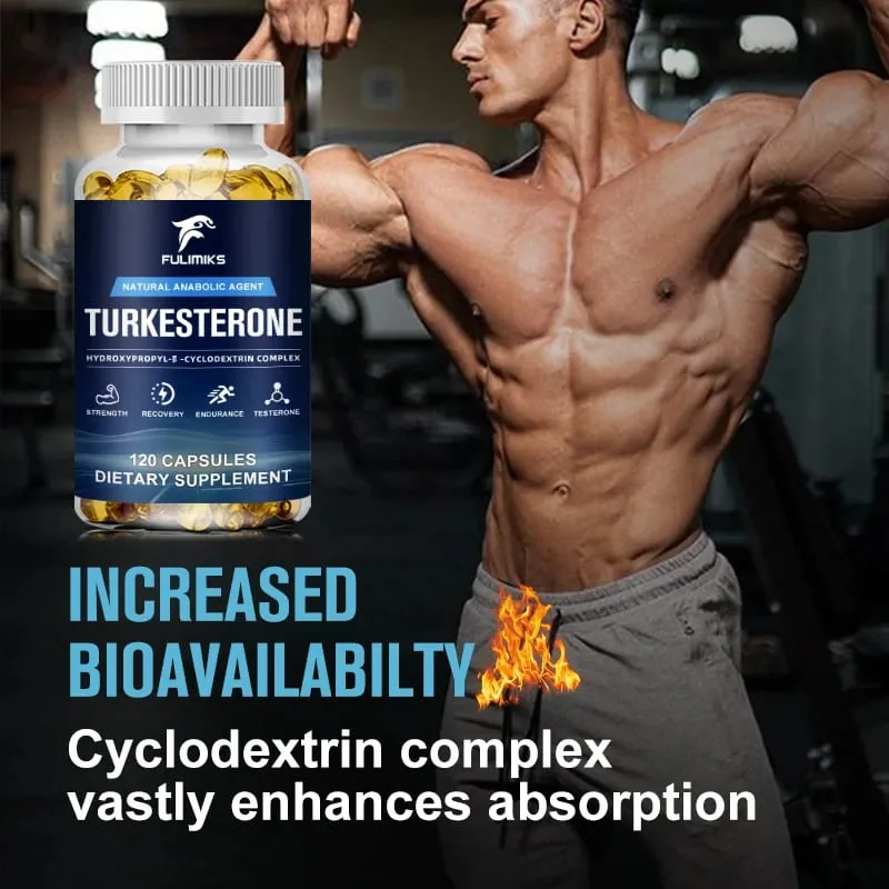 Turkesterone - Boost Energy Improve Endurance Support Energy and Muscle Health - Dietary Supplement - 120 Capsules