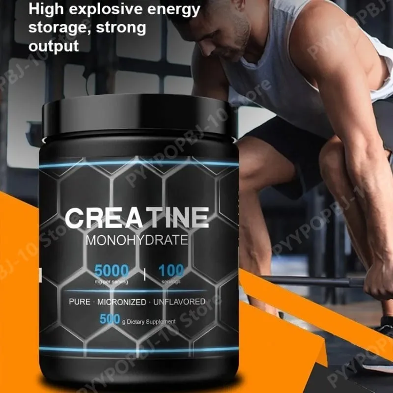 Creatine Monohydrate Powder 500g Unflavored Micronized Supplement for Workout Recovery Muscle Support Men Women — image 7
