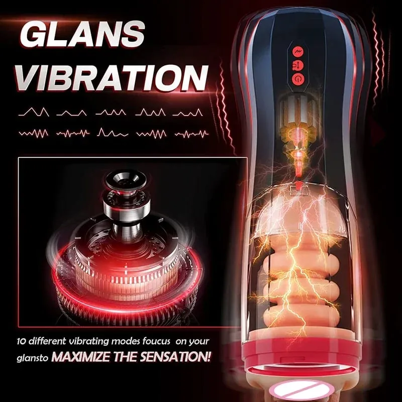 Plně automatický zatahovací mužský masturbátor Kapesní Pussy Anální Vaginální Vibrátor Letecký pohár Sexuální hračky pro dospělé pro muže — image 2