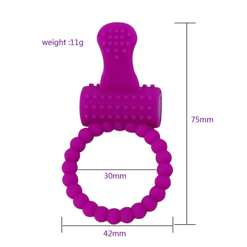 Cock Ring Vibrator Vibrating Rings Clitoral Stimulator Penis Erect Erection Enhance Sex Ability Product Sex Toys for Men — image 3