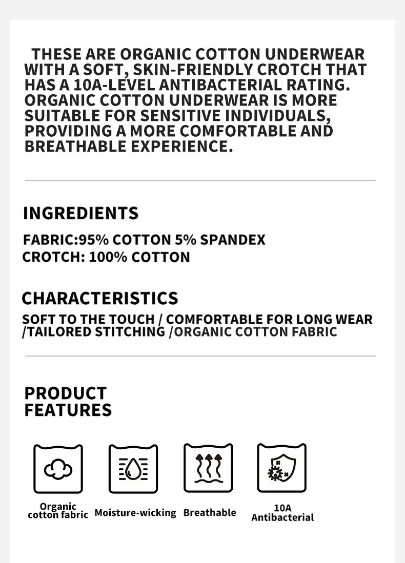 MiiOW 3Pcs Cotton Men Underwear 10A Antibacterial Crotch Men's Panties Breathable Mesh Man Underpants Softness Mens Boxer Briefs — image 14