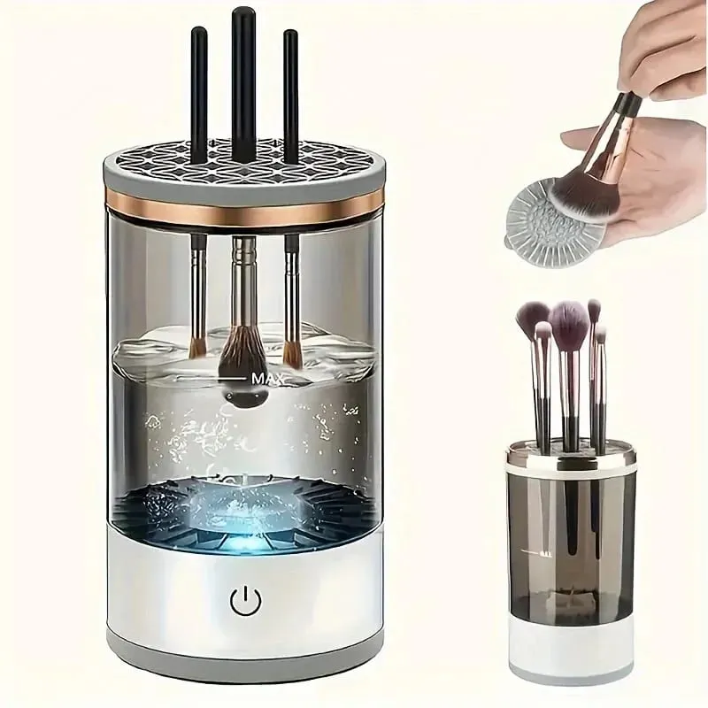 USB Powered Makeup Brush Cleaner And Dryer Odorless Battery Free Plug And Play Essential Beauty Tool For Cosmetic Brushes — image 6