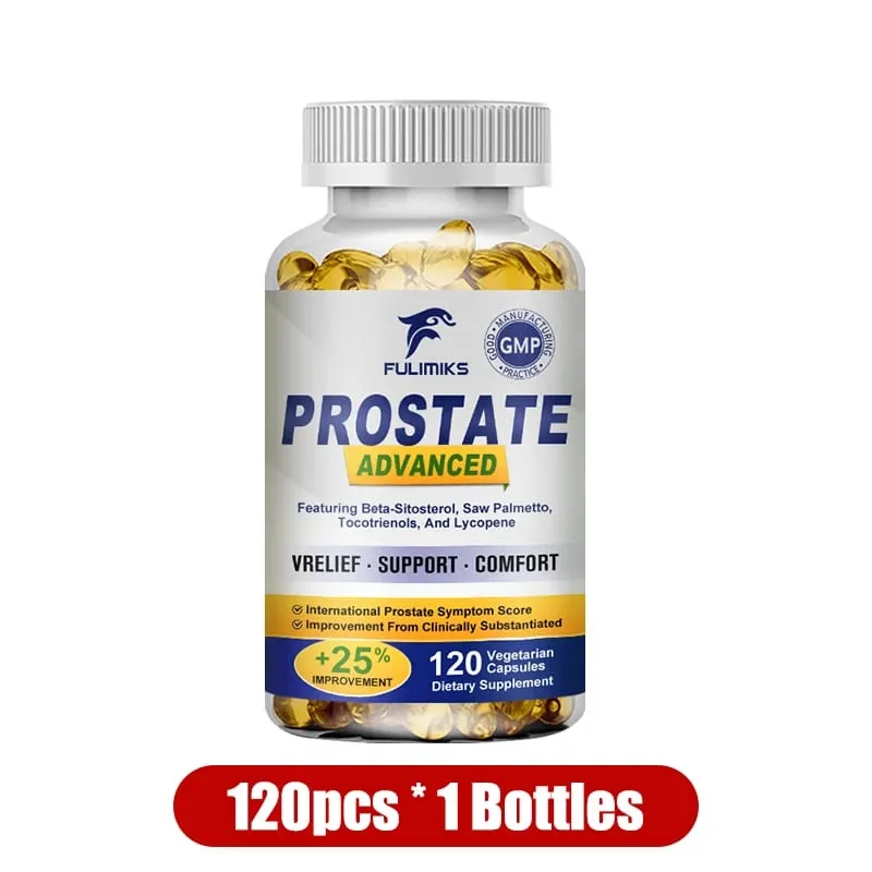 Premium Prostate Capsules with Saw Palmetto & Beta-Sitosterol Supports Urinary Flow Prostate Health & Comfort Relieve Bladder