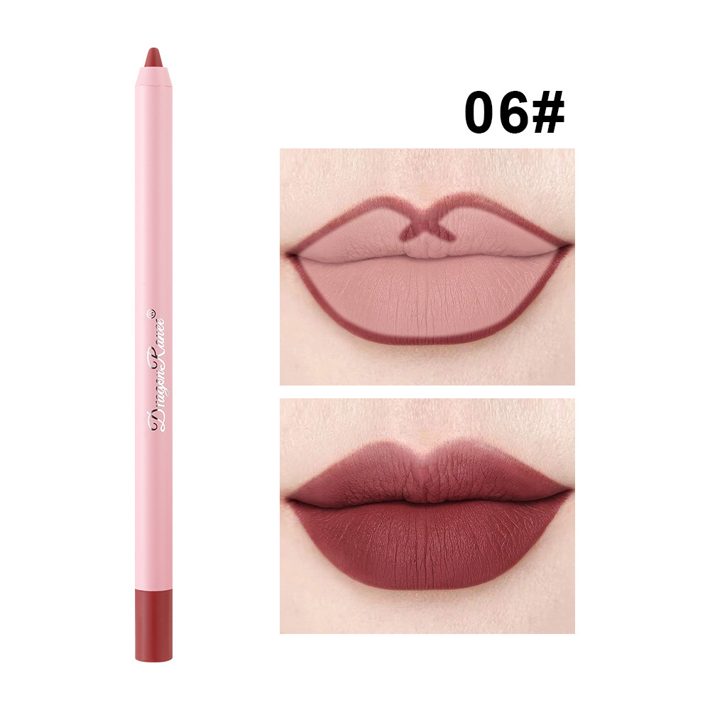 Waterproof Matte Lip Liner in Bean Paste Color Lip Plumping Lipstick Pen Non-Fading Lip Liner Waterproof and Sweat-Proof Long-Lasting Matte Lip Liner One-Second Plump Lip Lipstick Pen — image 11
