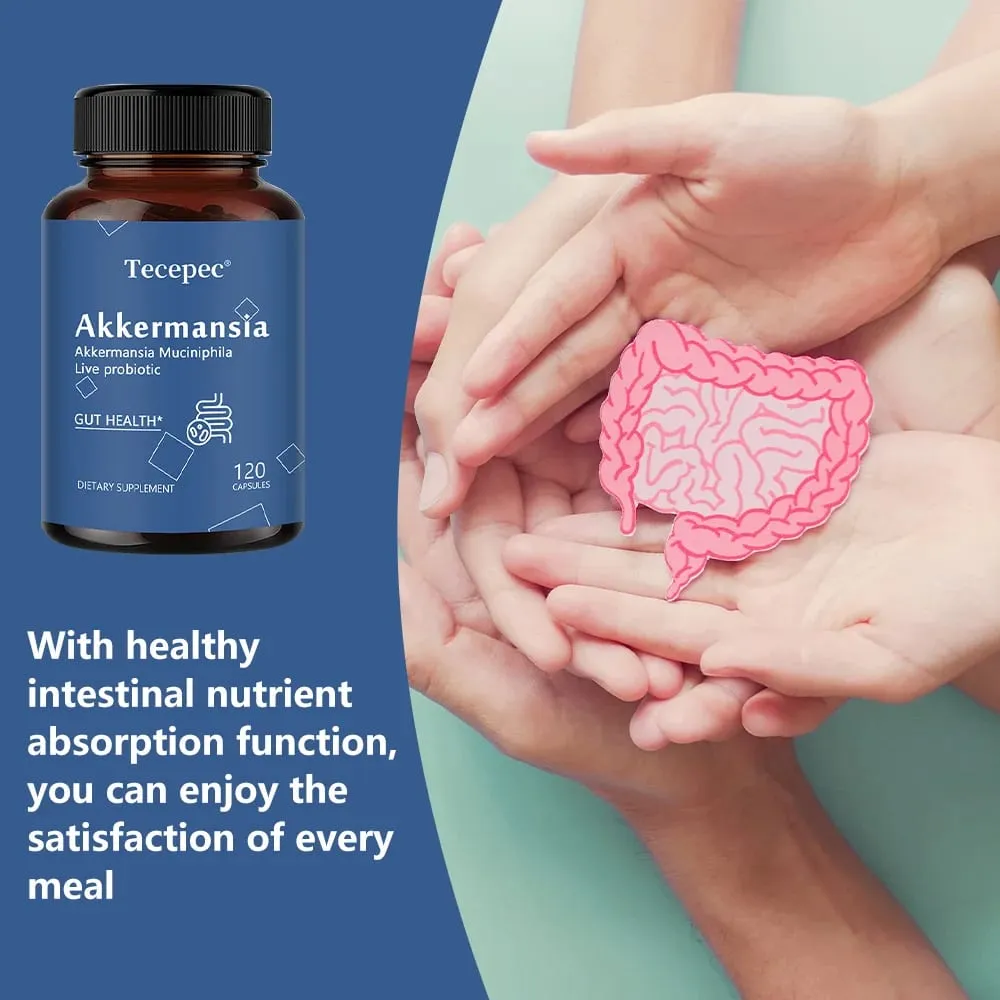 Akkermansia Muciniphila Probiotic Capsules 100MAFU - Prebiotic Inulin Supports Gut Lining Digestion & Intestinal Flora Balance — image 6