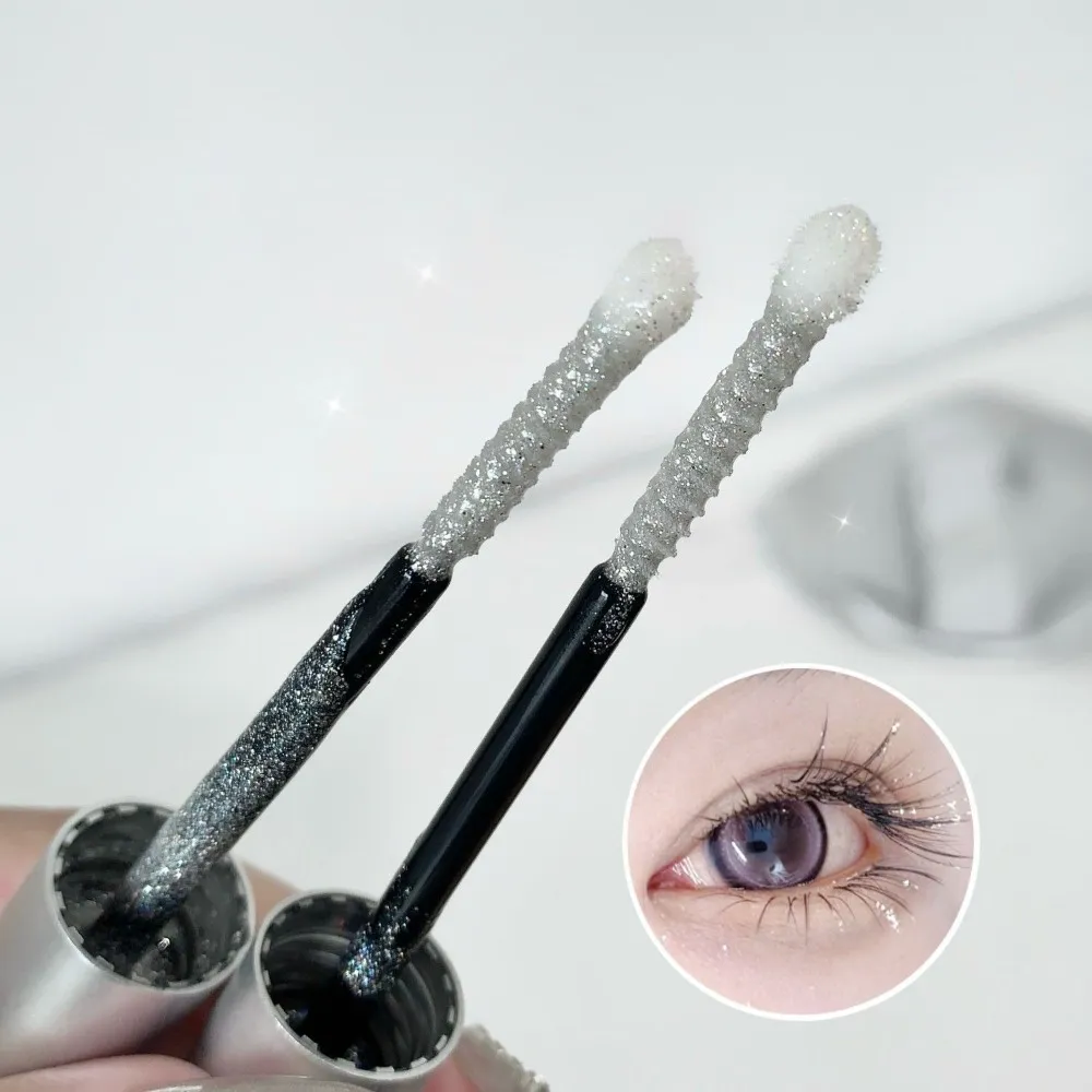 Silvery Shining Mascara Fine Glitter Highlight Lengthening Curling No Smudging Waterproof Natural 3D Sparkling Eye Makeup — image 6