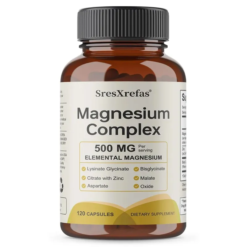 6 in 1 Magnesium Complex Capsules - Promotes Restful Sleep & Relieves Muscle Supports Bone Muscle and Heart Health — image 9