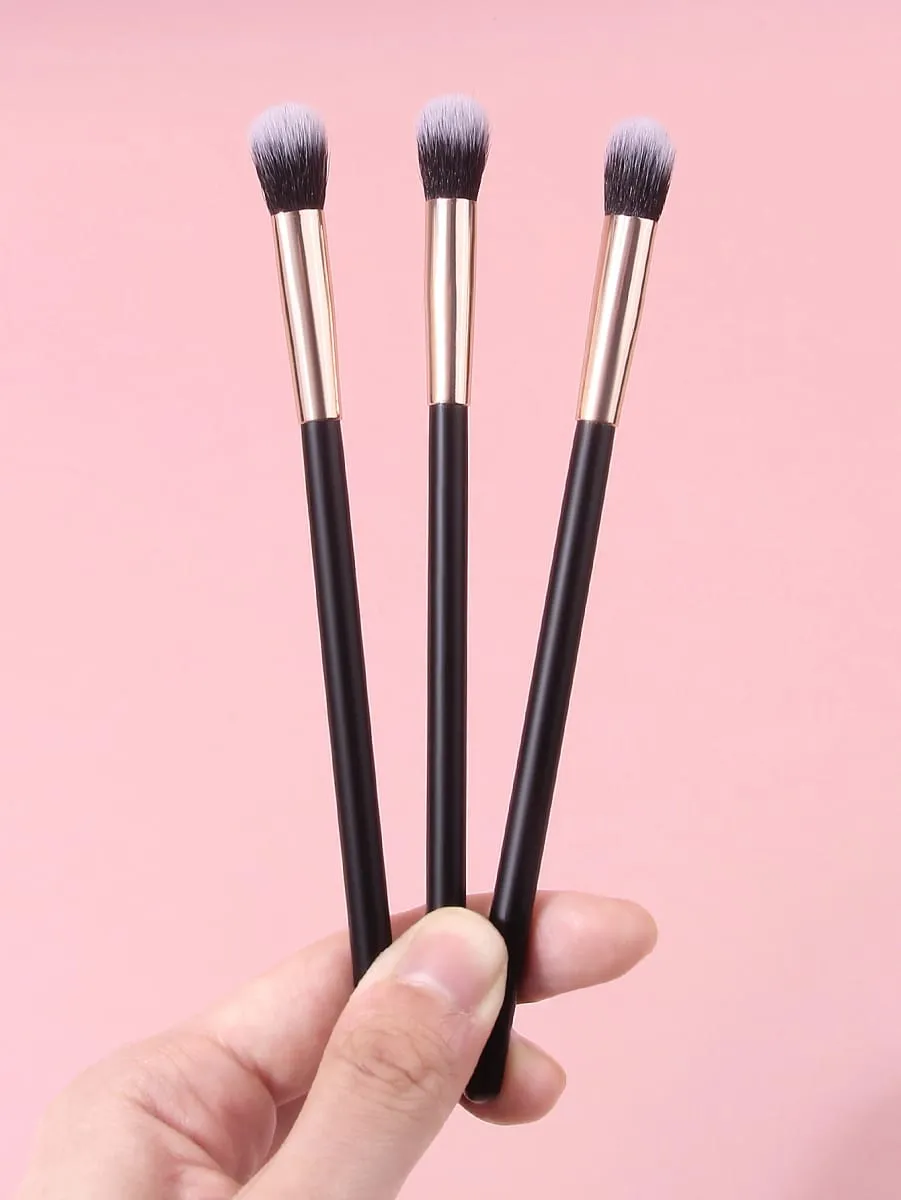 3Pcs Professional Eye Makeup Brushes Set Soft Synthetic Fiber Eyeshadow Blending Brush Small Detail Beauty Cosmetic Tools — image 5