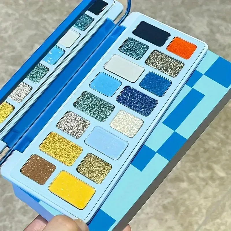 16 Color Eyeshadow Palette Series- Matte Shimmer Nude & Glitter Tones Professional Long Lasting Eye Makeup for Party Daily Use