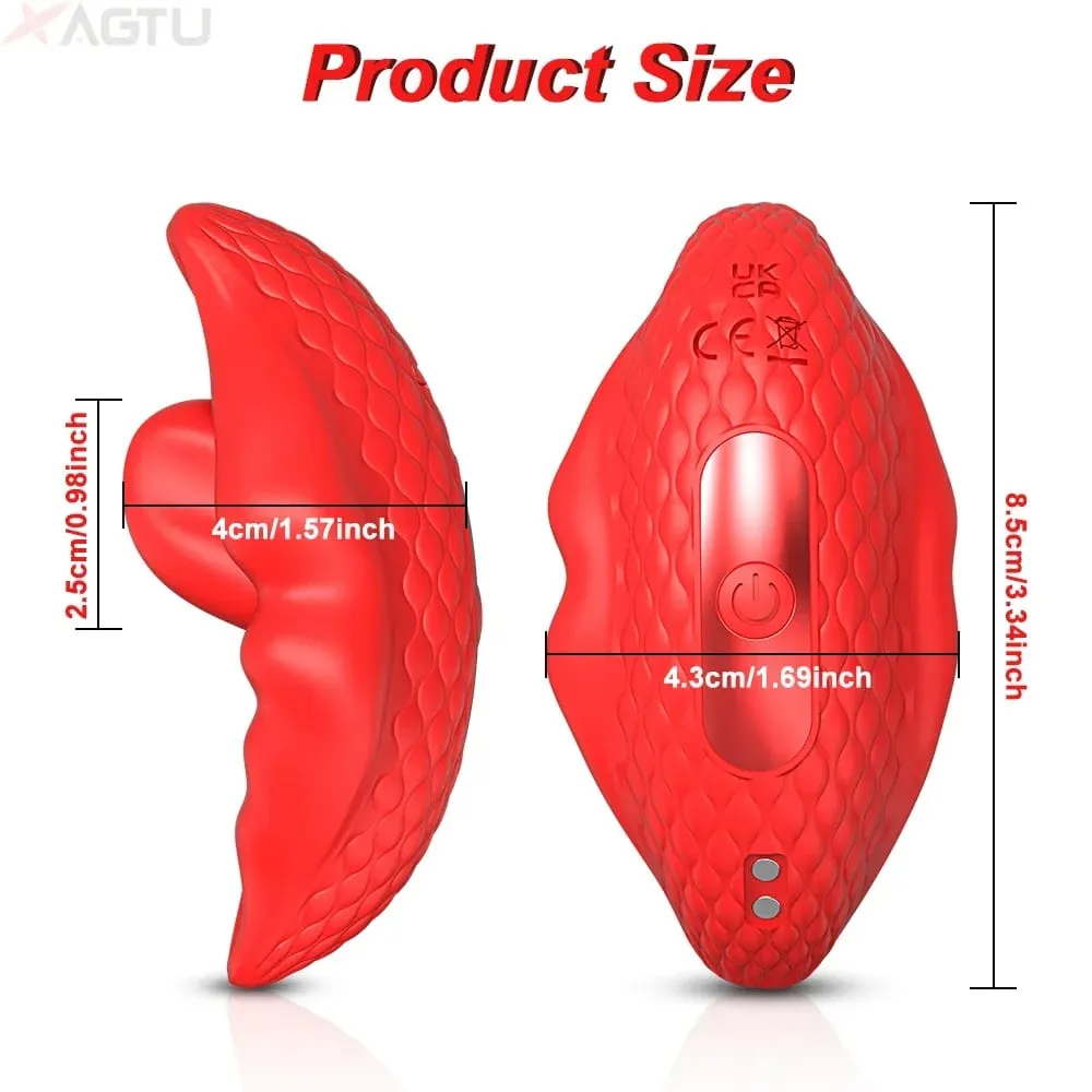 APP Control Wearable Clitoris Panties Vibrator for Women Tongue Shape Clit Stimulator Female Masturbator Adult Goods Sex Toy — image 2
