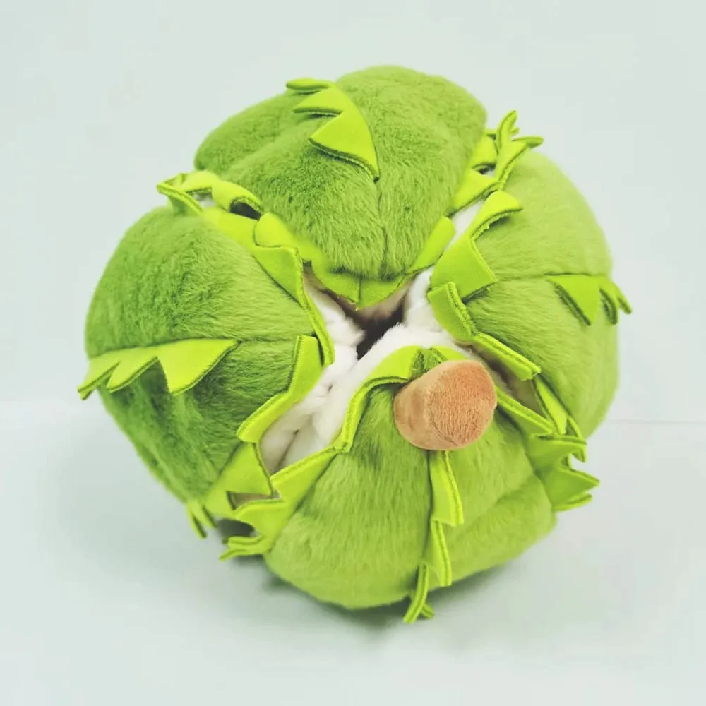30cm Whole Durian Plush Toy Pillow Stuffed Doll Soft Cuddly Durian Shaped Cushion for Home Decor And Gifting — image 4