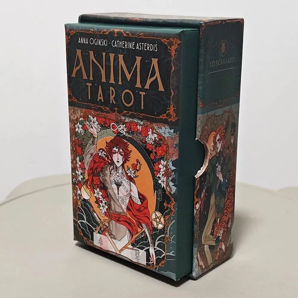 Double-embossed with Gorgeous Anime-Style Illustrations 78 Pcs Art Nouveau Tarot Cards 12*7cm Anima Tarot Deck in Rigid Box — image 2